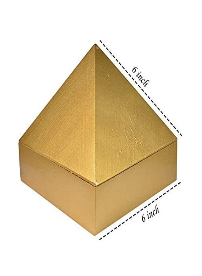 Crystu Wooden Pyramid Wish Box Size 15.2 cm 6 inch Wish Box for Reiki Wish Healing and Crystal Healing Wish Box - Image 2
